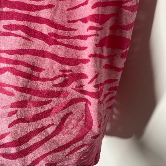 Torrid Pink Zebra Burnout Tank Top Size 0 / Large - Picture 3 of 6